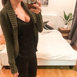 Olive Green Express Sweater-XS